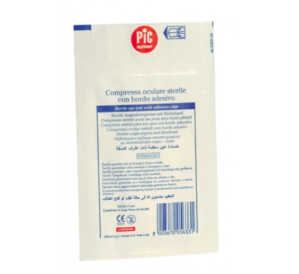 GARZA ADESIVA STERILE OCULARE 9,5 x 6,5 GARZA ADESIVA STERILE OCULARE 9,5 x 6,5