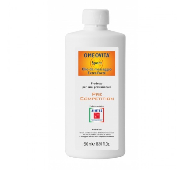 Olio Massaggio Pre-Gara -sport -Canfora Extra Forte OMEOVITA - 500 ml Olio Massaggio Pre-Gara -sport -Canfora Extra Forte OMEOVITA - 500 ml